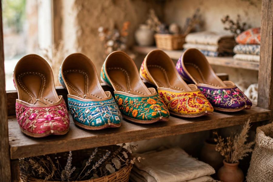 Embroidered mojari